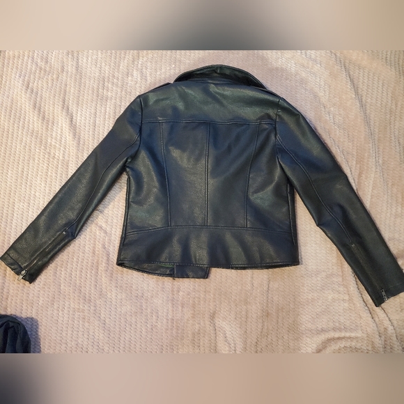BDG black fuax leather biker jacket size small - Picture 8 of 8